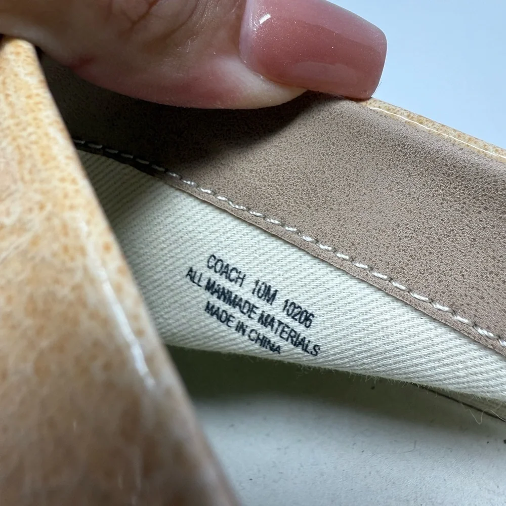 Naked Feet Coach Platform Clogs Size 10